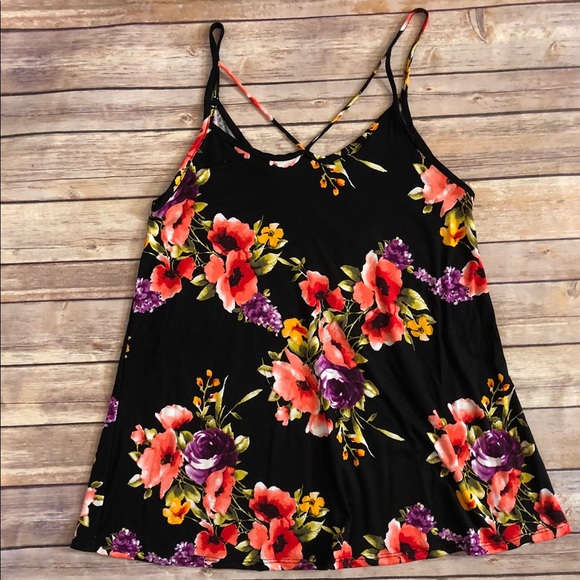 Tops - Floral Print Tunic Top